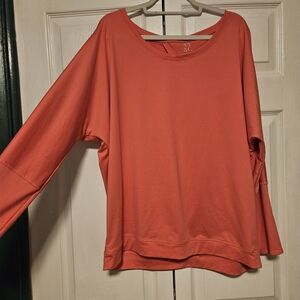New York & Company Warm Coral Atletic Top